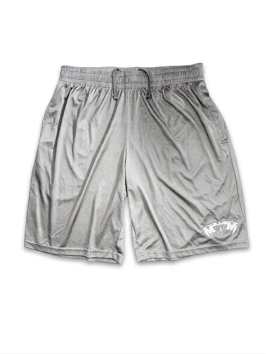 M&M GYM SHORTS | Light Gray